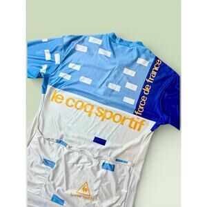 Vintage Le Coq Sportif “Force de France” Bike Cycling Jersey Top Shirt M Medium
